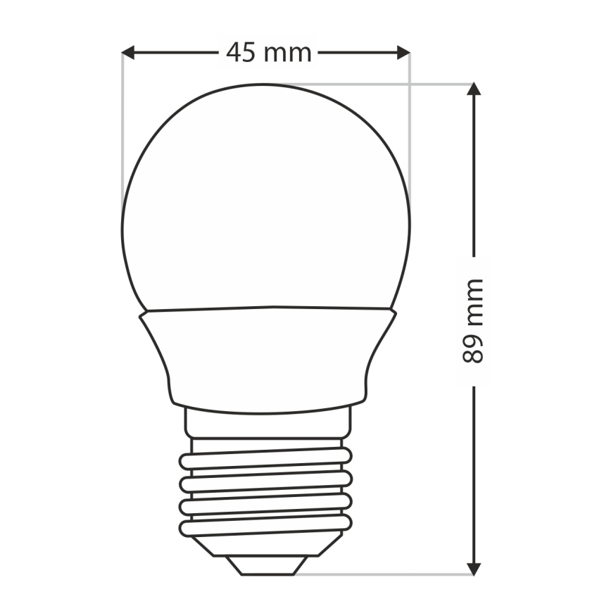 LED-polttimo G45 E27/6W/230V 6500K