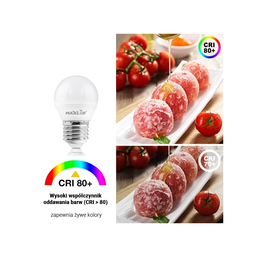 LED-polttimo G45 E27/8W/230V 4000K