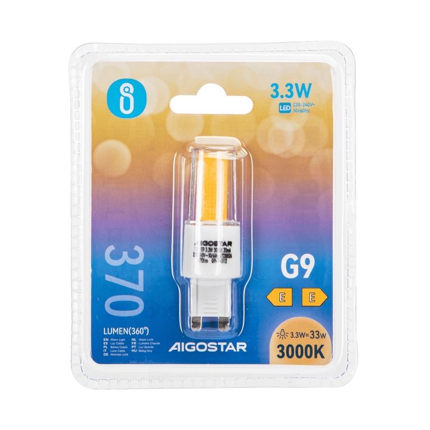LED-polttimo G9/3,3W/230V 3000K - Aigostar