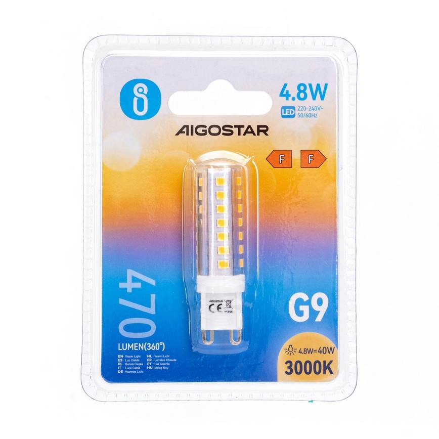 LED-polttimo G9/4,8W/230V 3000K - Aigostar