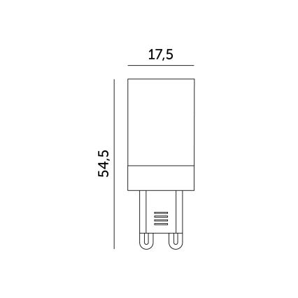 LED polttimo G9/4W/230V 3000K