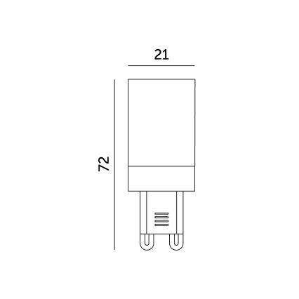 LED Polttimo G9/6W/230V 6000K