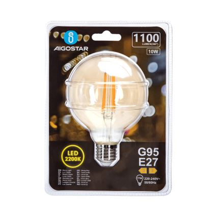 LED-polttimo G95 E27/10W/230V 2200K - Aigostar