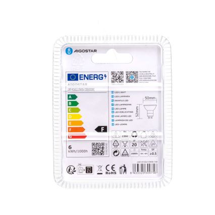 LED-polttimo GU10/6W/230V 6500K - Aigostar