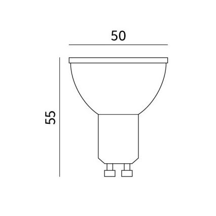 LED-polttimo GU10/8,5W/230V 3000K