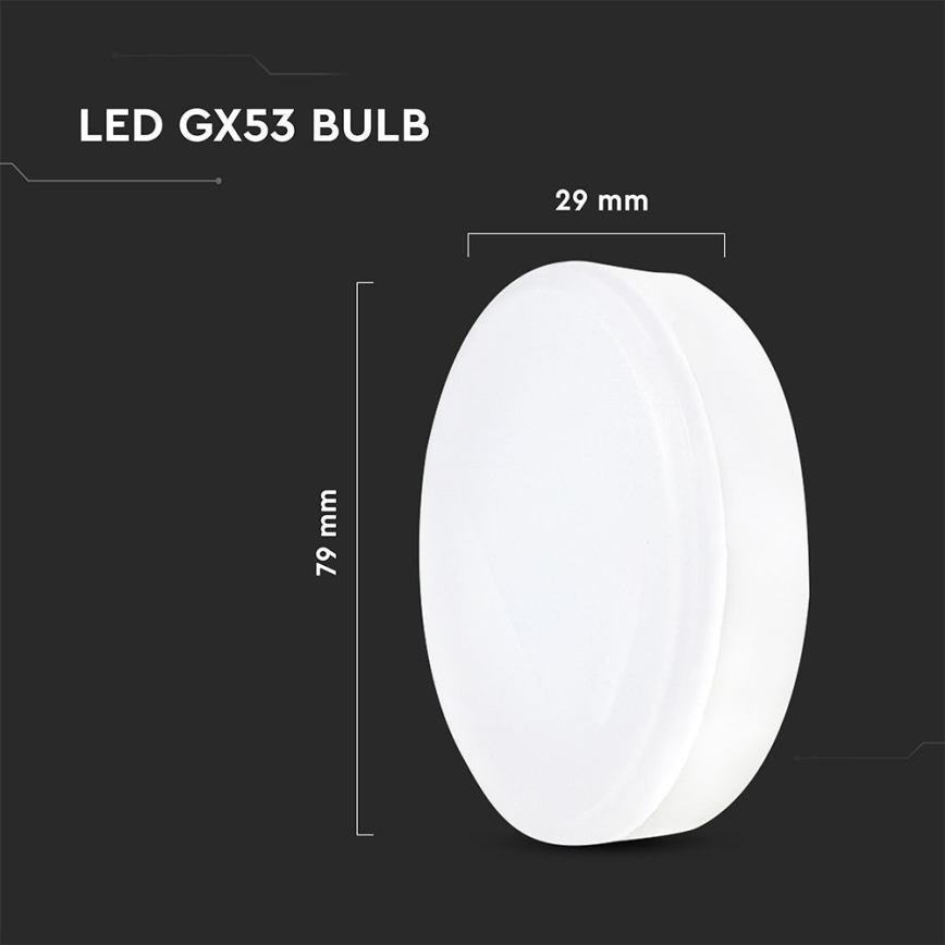 LED-polttimo GX53/6,4 W/230 V 3000 K
