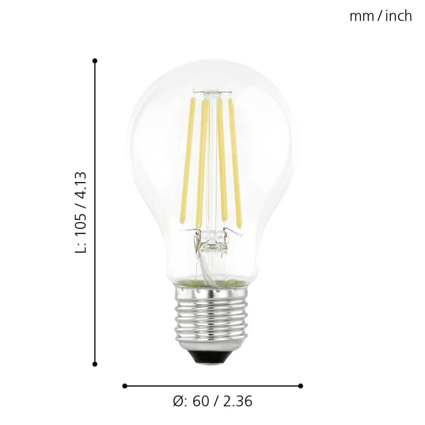 LED-polttimo hämäräsensorilla VINTAGE A60 E27/6W/230V 3000K - Eglo 11886