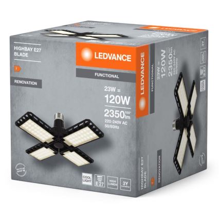 LED-polttimo HIGHBAY E27/23W/230V 4000K - Ledvance
