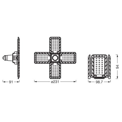 LED-polttimo HIGHBAY E27/23W/230V 4000K - Ledvance