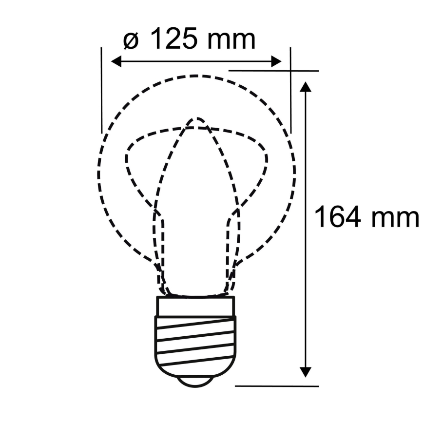 LED-polttimo INNER G125 E27/3,5W/230V 1800K - Paulmann 28881