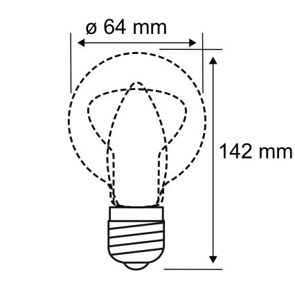 LED-polttimo INNER ST64 E27/3,5W/230V 1800K - Paulmann 28880