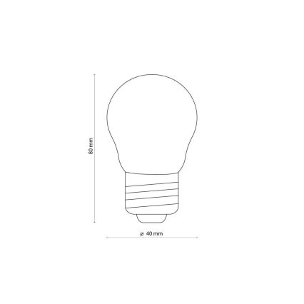 LED-polttimo KIRKAS G45 E27/4,5W/230V 2200K