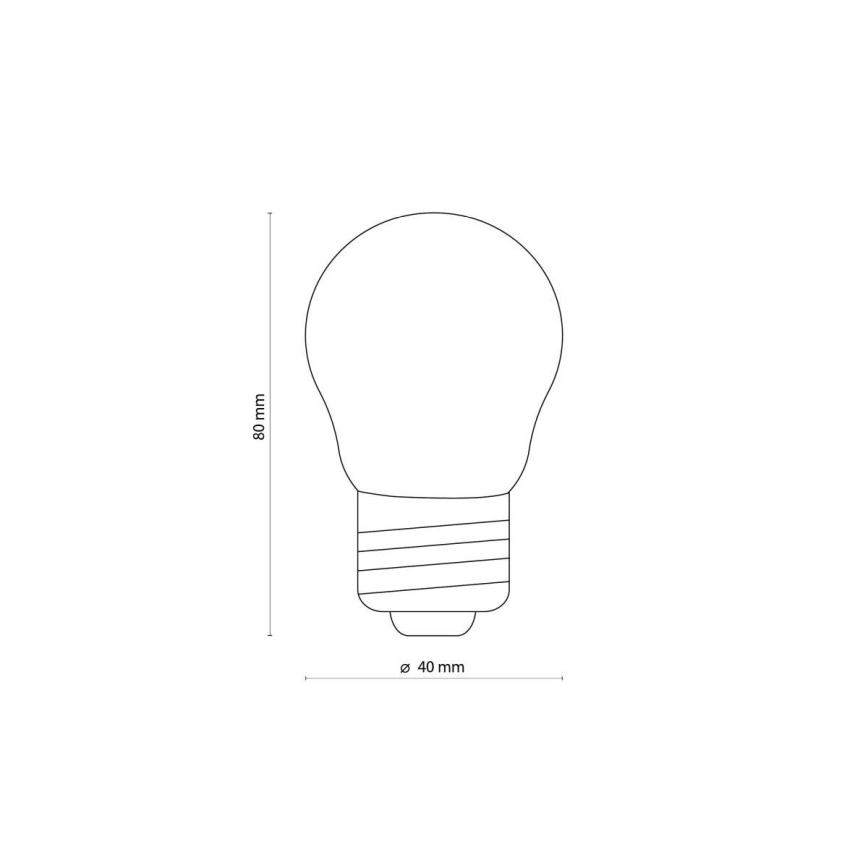 LED-polttimo KIRKAS G45 E27/4,5W/230V 2200K