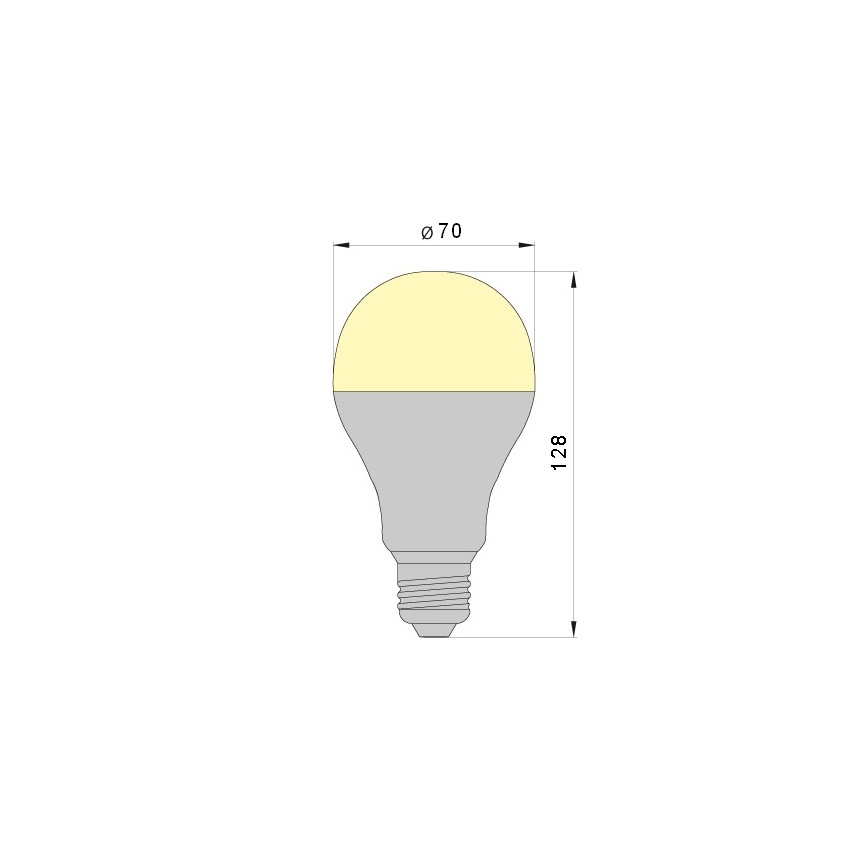 LED-polttimo LEDSTAR A70 E27/18W/230V 3000K