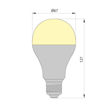 LED-polttimo LEDSTAR ECO E27/12W/230V