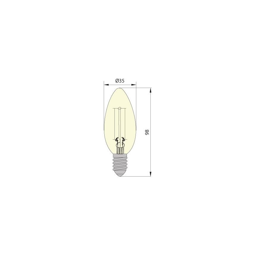 LED-polttimo LEDSTAR VINTAGE E14/5W/230V 4000K