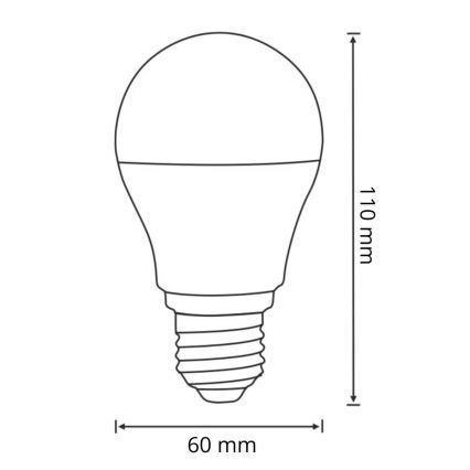 LED-polttimo liike ja hämärätunnistimella A60 E27/8W/230V 3000K