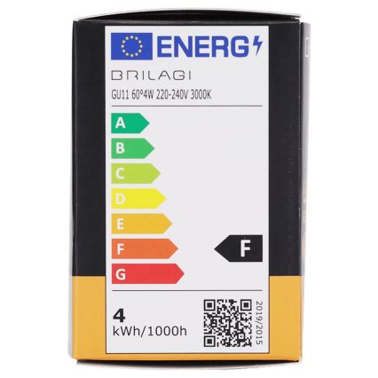 LED-polttimo MR11 GU10/4W/230V 3000K 60° - BRILAGI