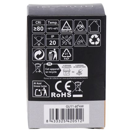 LED-polttimo MR11 GU10/4W/230V 3000K 60° - BRILAGI