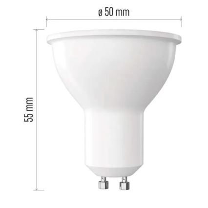 LED-polttimo MR16 GU10/3W/230V 4000K Energialuokka A