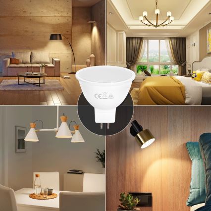 LED-polttimo MR16 GU5,3/4W/12V 3000K - Aigostar