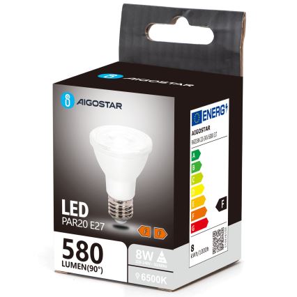 LED-polttimo PAR20 E27/8W/230V 6500K - Aigostar