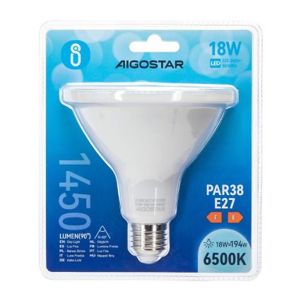 LED-polttimo PAR38 E27/18W/230V 6500K - Aigostar