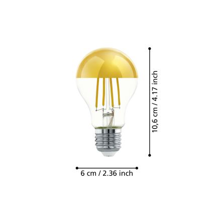 LED-polttimo peilikannalla A60 E27/7,3W/230V 2700K - Eglo 110031