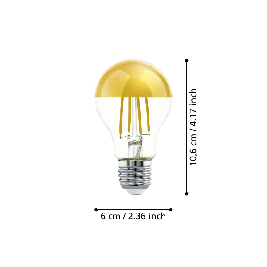 LED-polttimo peilikannalla A60 E27/7,3W/230V 2700K - Eglo 110031