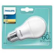 LED -polttimo Philips A60 E27/9W/230V 4000K