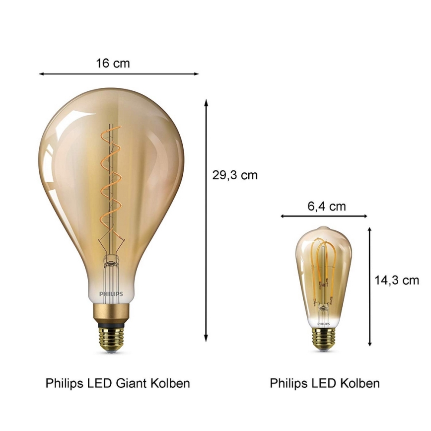 LED-polttimo Philips E27/5W/230V 2000K - VINTAGE
