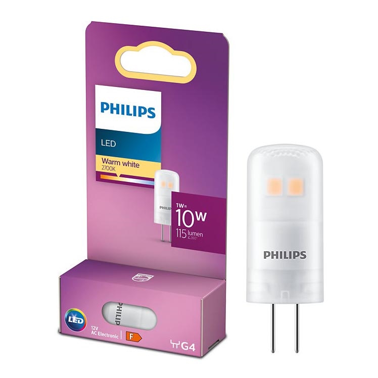 LED Polttimo Philips G4/1W/12V 2700K
