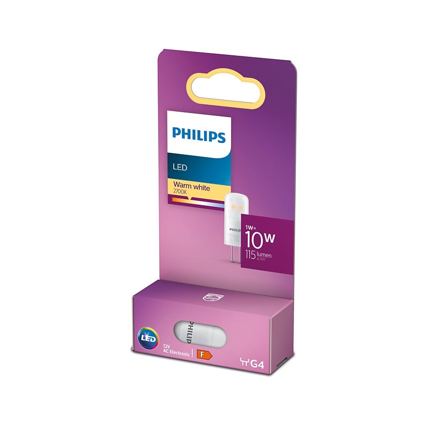 LED Polttimo Philips G4/1W/12V 2700K