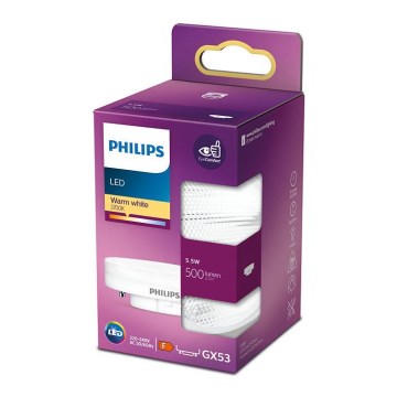 LED-polttimo Philips GX53/5,5W/230V 2700K
