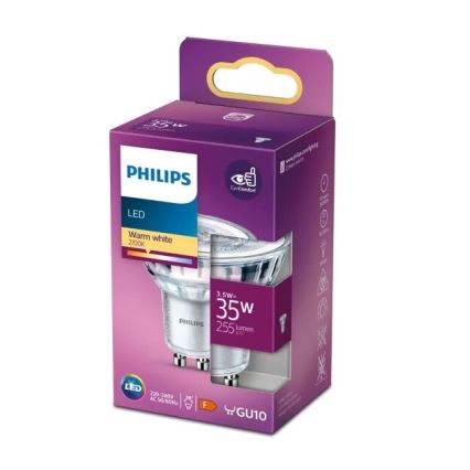 LED-polttimo Philips PAR16 GU10/3,5W/230V 2700K