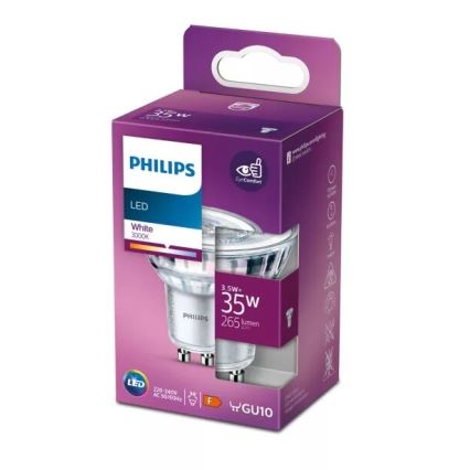 LED-polttimo Philips PAR16 GU10/3,5W/230V 3000K