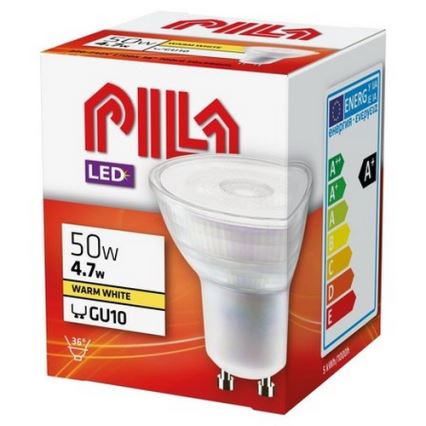 LED-polttimo Philips Pila PAR16 GU10/4,7W/230V 2700K