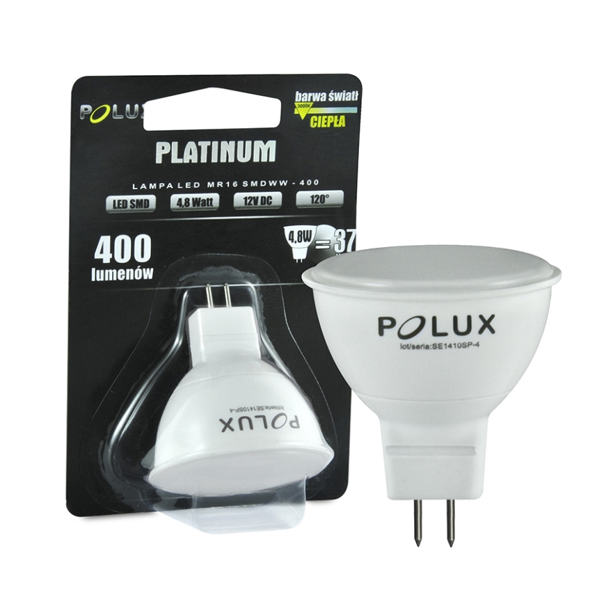 LED-polttimo PLATINUM GU5,3/MR16/4,9W/12V 3000K