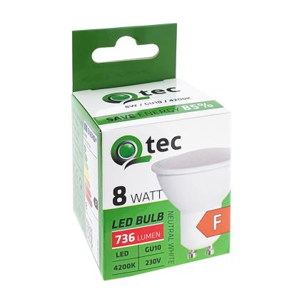 LED-polttimo Qtec GU10/8W/230V 4200K