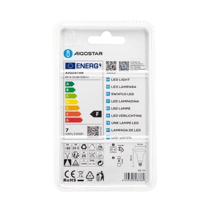 LED-polttimo R50 E14/7W/230V 3000K - Aigostar