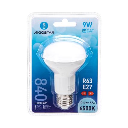 LED-polttimo R63 E27/9W/230V 6500K - Aigostar