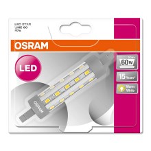 LED-polttimo R7s/6,5W/230V 2700K pituus 118mm - Osram
