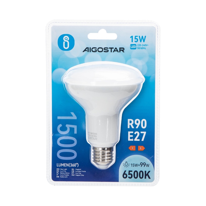 LED-polttimo R90 E27/15W/230V 6500K - Aigostar