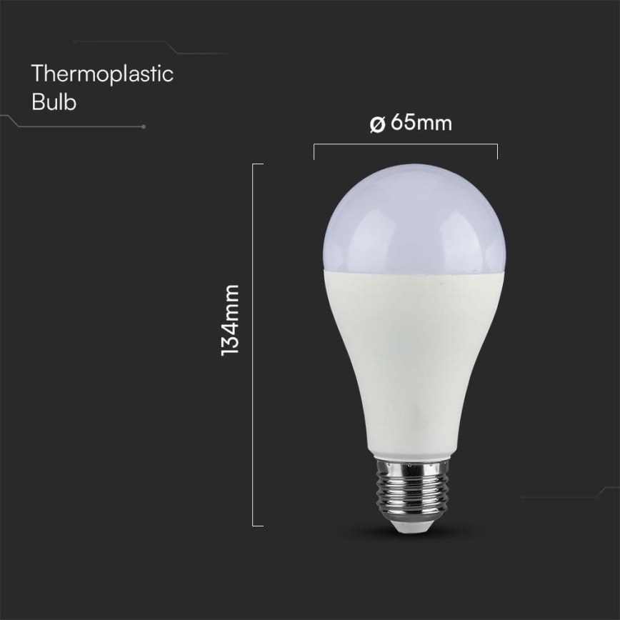 LED-polttimo SAMSUNG CHIP A65 E27/15W/230V 3000K