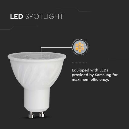 LED-polttimo SAMSUNG CHIP GU10/6W/230V 4000K