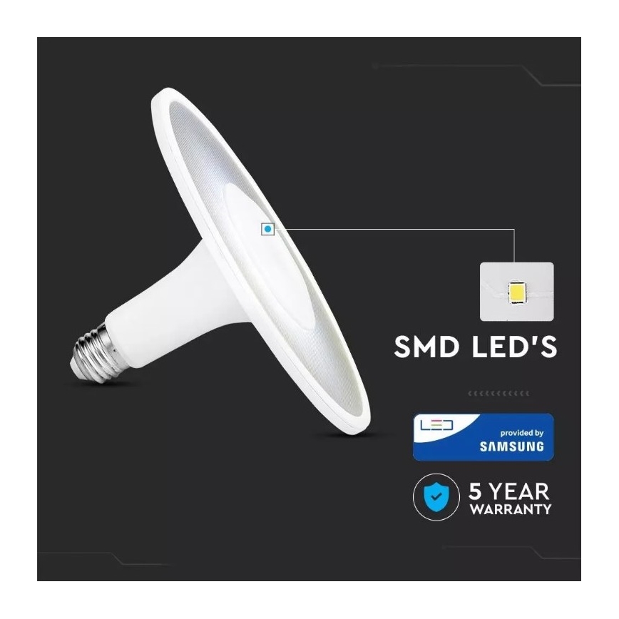LED-polttimo SAMSUNG CHIP UFO E27/11W/230V 120°  6400K