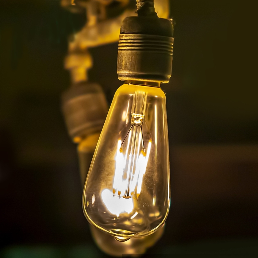 LED Polttimo ST64 E27/8W/230V 2200K - Aigostar