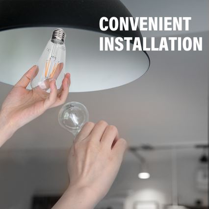 LED-polttimo ST64 E27/8W/230V 2700K - Aigostar