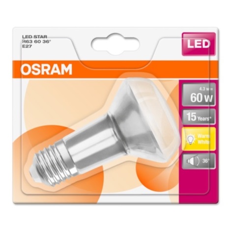 LED-polttimo STAR E27/4,3W/230V 2700K - Osram