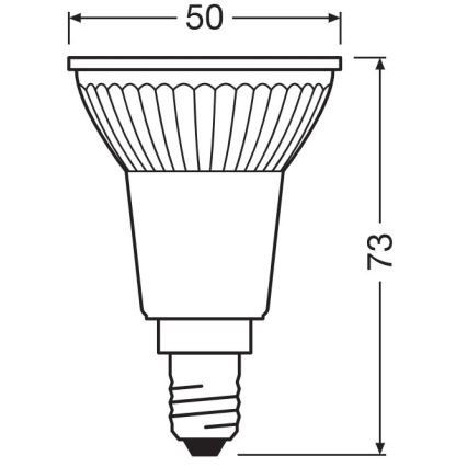 LED-polttimo STAR PAR16 E14/4,5W/230V 2700K - Osram
